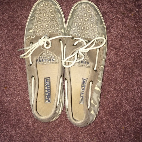 Cheetah print sperrys