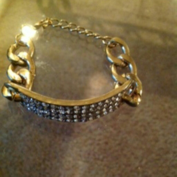 Cute rhinestone chain braclet - Picture 2 of 2