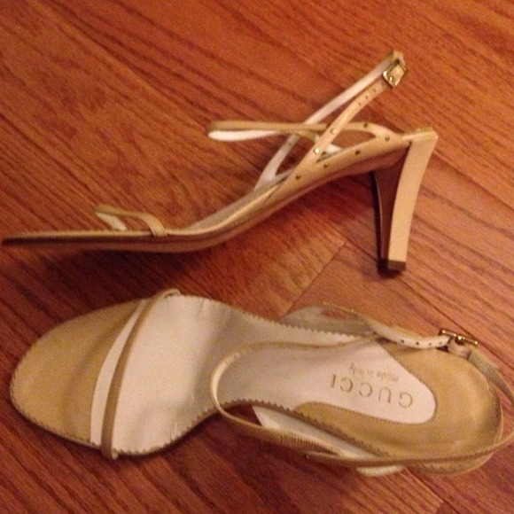 "Hold for Mari" Gucci heeled sandals