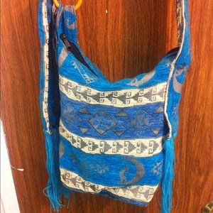 Tribal print crossbody bag