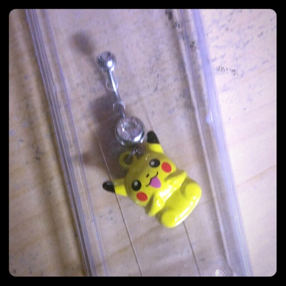 Pikachu pokemon bellybutton ring
