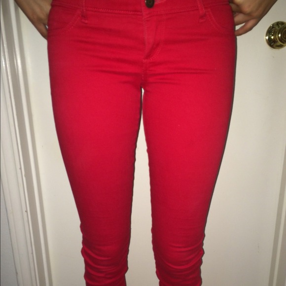 Red jeans