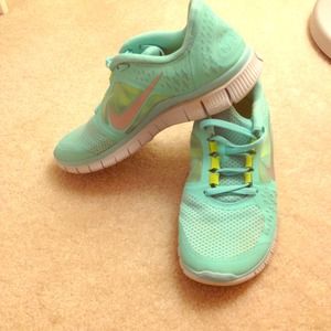 Tiffany blue Nike Free Runs