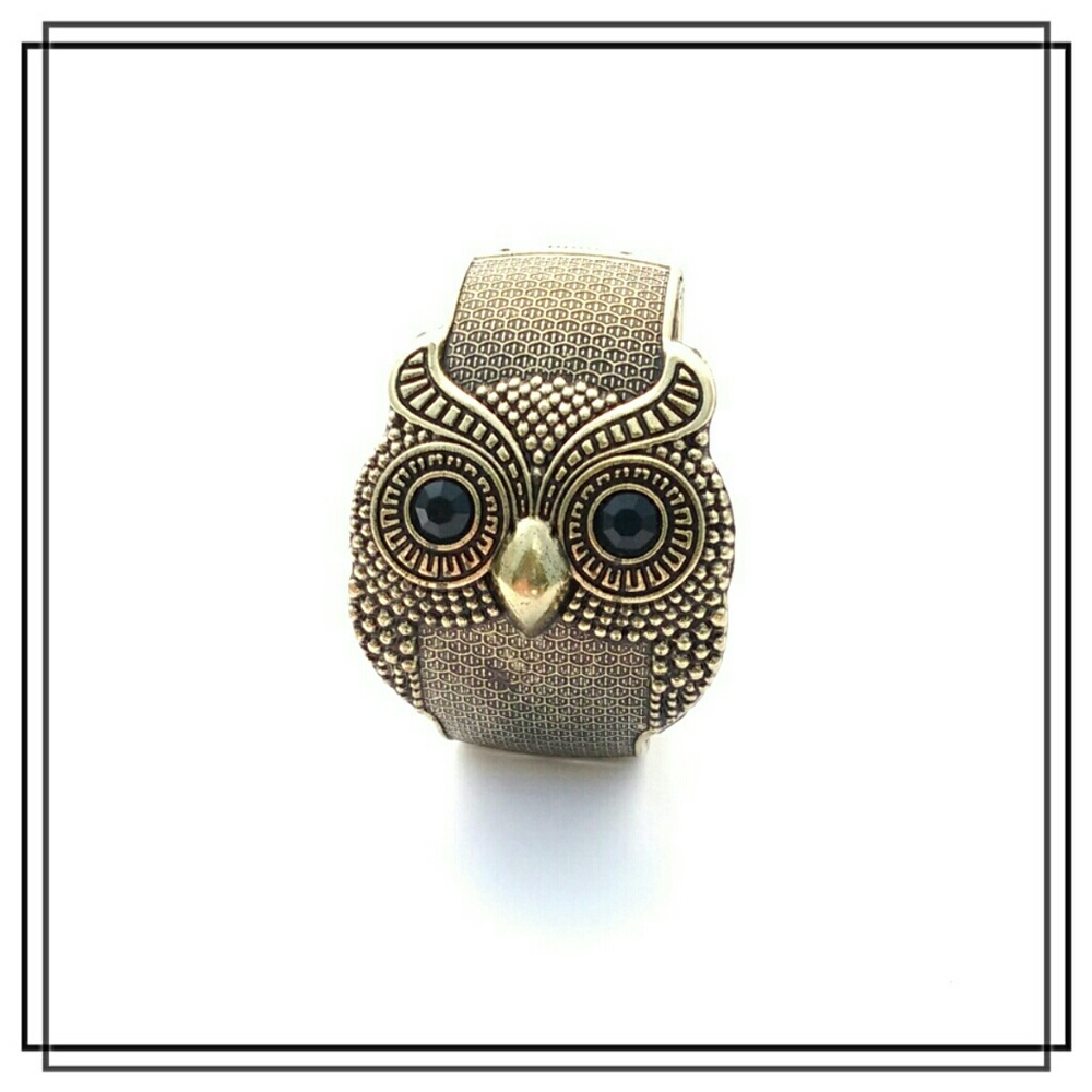 Owl Bangle Style Bracelet