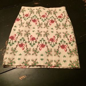 Tropical Pencil Mini Skirt