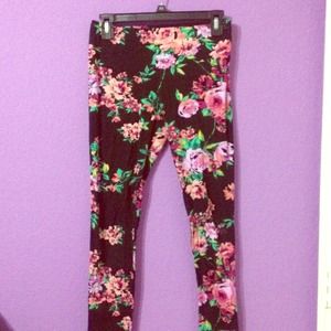 PAPAYA CUTE FLORAL LEGGINGS