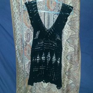 Crochet tunic top OR mini dress