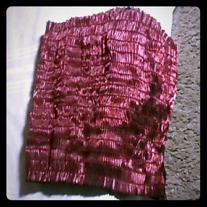 Burgundy tube top