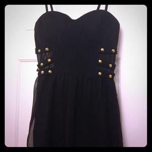 Forever 21 black full length dress!