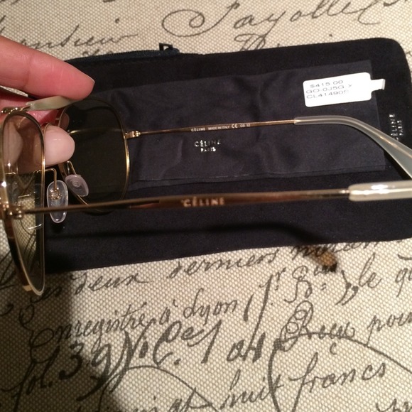 ✋🏾Decided to Keep Celine'* Sunglasses* Gold - Picture 2 of 4