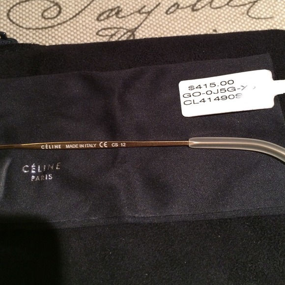 ✋🏾Decided to Keep Celine'* Sunglasses* Gold - Picture 3 of 4