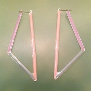 Geometric Pastel Hoops