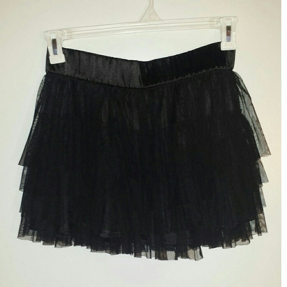 Black Flirty Tutu Skirt