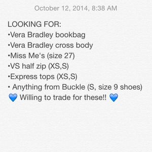 Looking For!