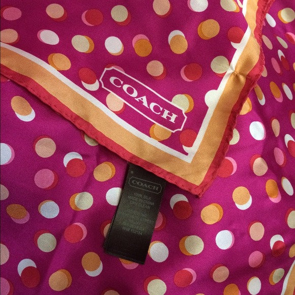 100%  Silk coach scarf