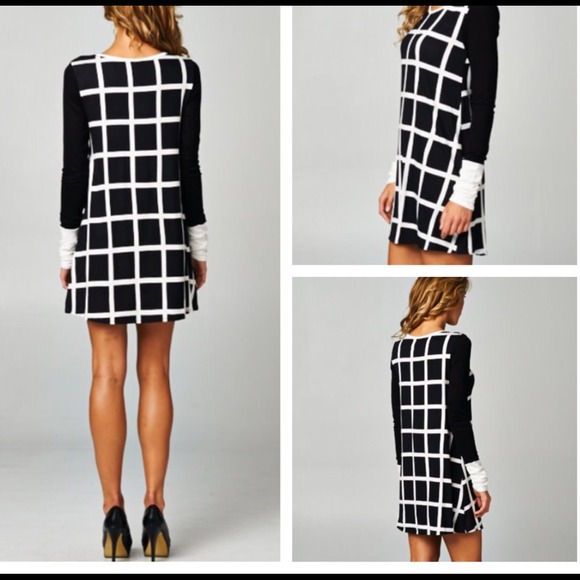 🚫sold out🚫Plaid Tunic Dress - Picture 2 of 2