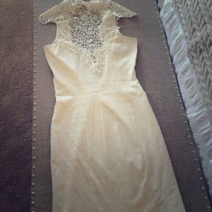 Adorable low back white dress - worn once