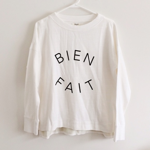 Madewell Bien Fait sweater pullover size M