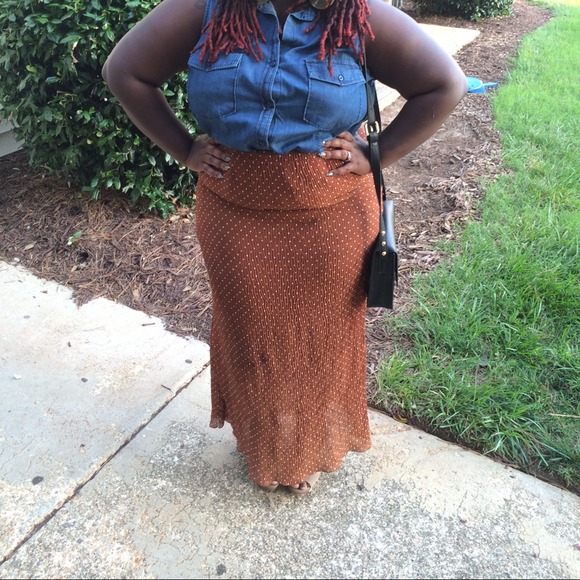 Light Brown Polka Dot Skirt