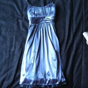 Ruby fox dress. Blue grey metallic color.