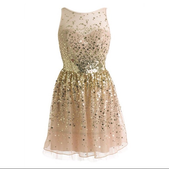 dELiA*s Dresses Sequin Gold Party Dress From Delias Poshmark