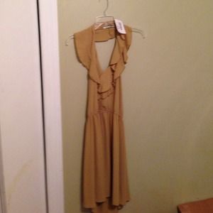 Mystic gold dress with open back size M