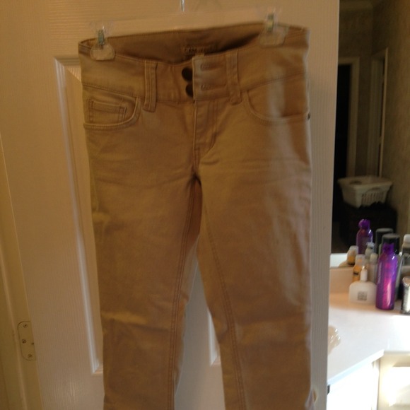 CAbi lou lou khaki jeans size 0 new