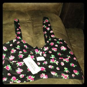 floral crop top