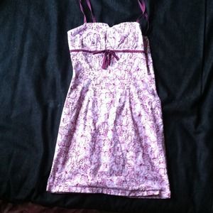 Pink butterfly formfitting dress