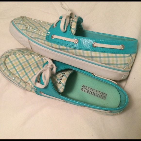 Sperry Top-Sider Blue/green/silver plaid - Picture 2 of 4