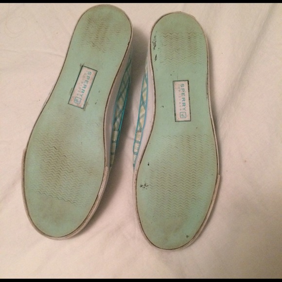 Sperry Top-Sider Blue/green/silver plaid - Picture 3 of 4