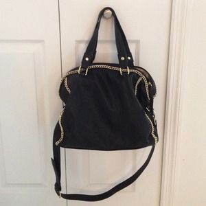 Steve Madden Gold Chain Around Purse