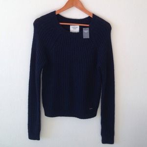 Navy blue Abercrombie & Fitch Sweater