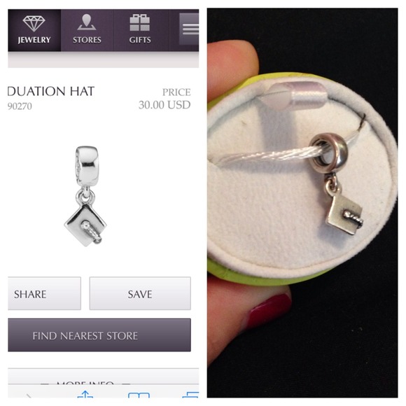 Pandora Graduation Gap charm💙