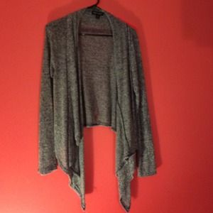 Navy blue & white cardigan