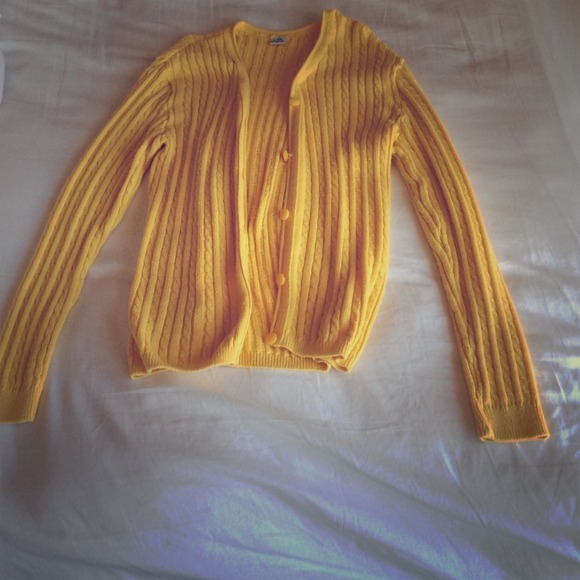Yellow cardigan bought in boutique in Brazil
