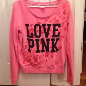 Stylish VS Coral Sweatshirt + Leggings!!