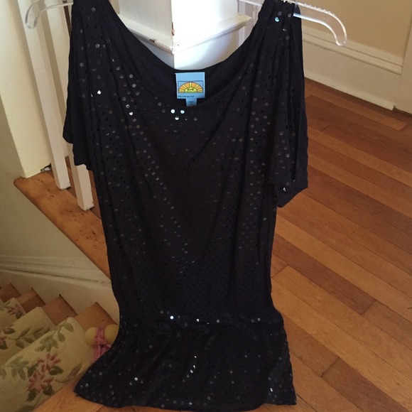 SOLD! C&C California Shimmer Dot Dress