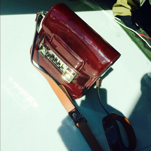 ♦️SOLD♦️Proenza Schouler Burgundy Patent PS11 Mini