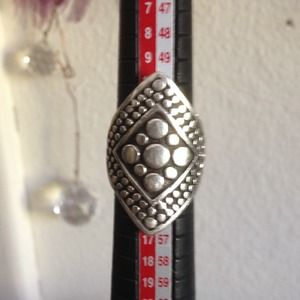 Sterling Diamond Shaped Boho Ring