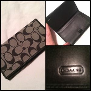 Coach checkbook cover