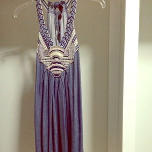 Denim racer back dress by RANNA GiLL