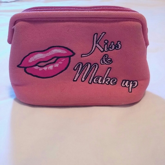Kiss and Make-up cosmetic bag