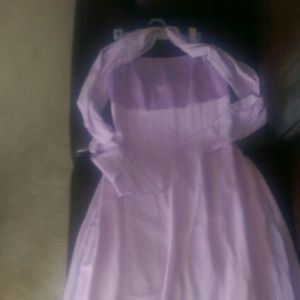 Plum floor length dress