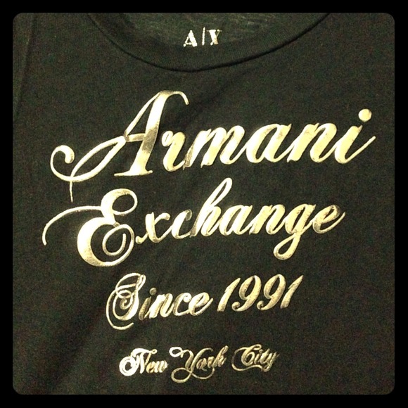Armani Exchange Black Tee