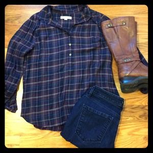 LOFT Plaid Shirt