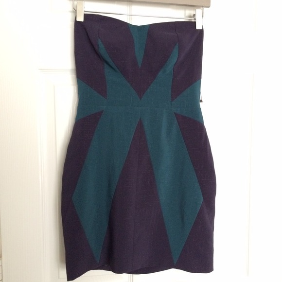 Strapless Aryn K Party Dress