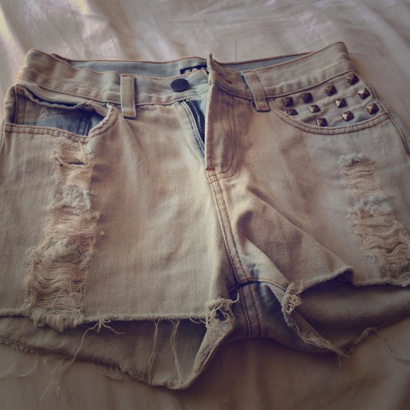 High waisted studded shorts bought in Brazil