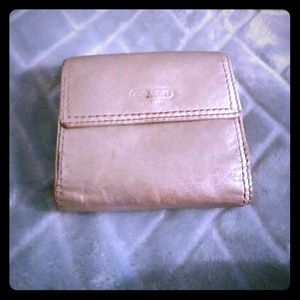 Coach silver wallet