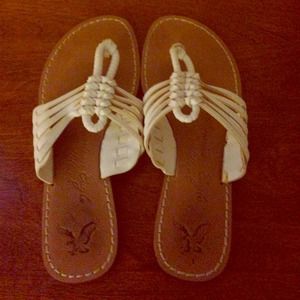 White American Eagle Sandals sz 8